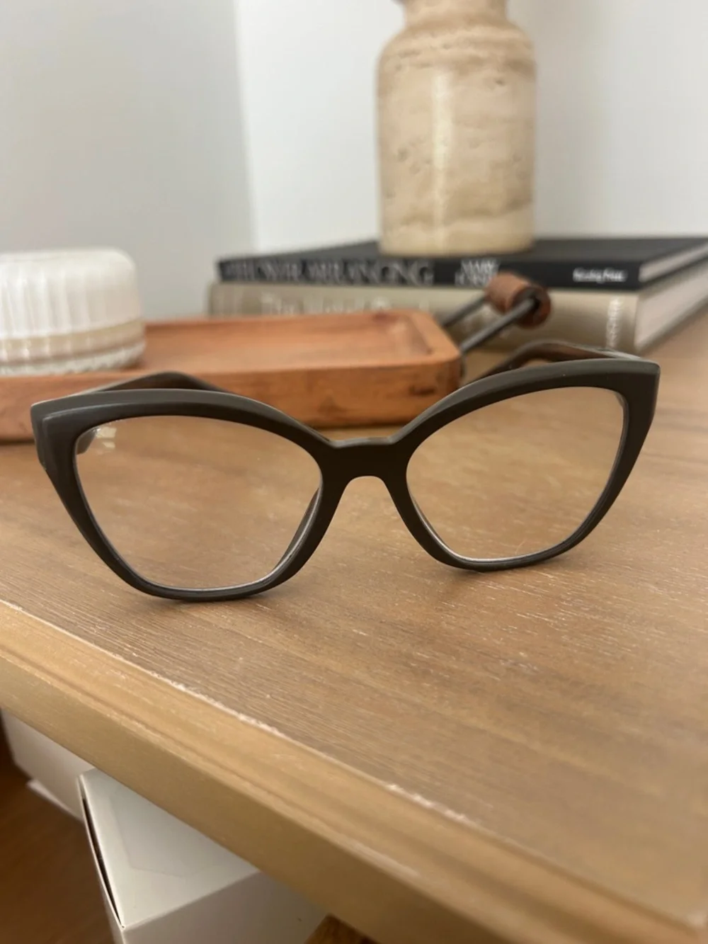 Prada Black Cat-Eye Acetate Glasses - Picture 3 of 9